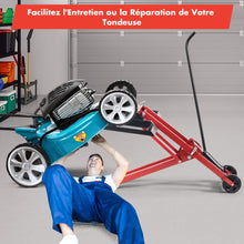 Load image into Gallery viewer, Cric de Levage pour Tondeuse à Gazon pour Tracteurs et Tondeuses à Gazon Autoportées à Rayon de Braquage Nul Capacité de 227 Kg -