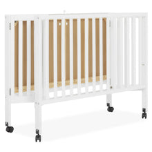 Load image into Gallery viewer, Dream on Me Quinn Full - Size Folding Crib. Removable Wheels. Modern Nursey. Adjustable Mattress Support. Patent Folding System in White