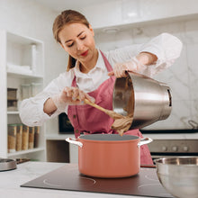 Load image into Gallery viewer, CIARRA Plaque à Induction 4 Feux 6000W - Commande Tactile - Plaque de Cuisson Encastrable - 9 Niveaux de Puissance- Minuteur - Verrouillage Enfant - CABBIH4-D