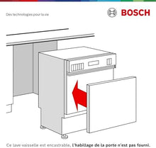 Load image into Gallery viewer, Bosch SMI4HCB19E, Série 4, Lave-vaisselle encastrable, 60cm, 14 couverts, Silence Plus 42 dB, Bandeau noir