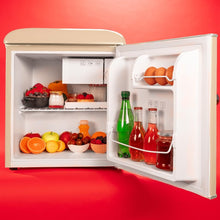 Load image into Gallery viewer, Cecotec Mini Frigo Bolero CoolMarket TT Origin 45 Beige E. Réfrigérateur Hauteur 55cm et Largeur 44,7cm, Classe Énergétique E, Bac à Glace et Poignée Chromée, Beige