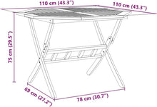 Load image into Gallery viewer, vidaXL Ensemble à Manger de Jardin Pliable 5 pcs Bois Massif d’Acacia, Ensemble de Salle à Manger d'extérieur, Meuble de Salle à Manger de Jardin, Table et chaises de Jardin