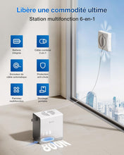 Load image into Gallery viewer, ECOVACS WINBOT W2 Pro Omni Robot Nettoyeur de vitres avec Station Multifonction, se Recharge Pendant Le Fonctionnement, buse à Triple Embout, système de Protection à 12 Niveaux