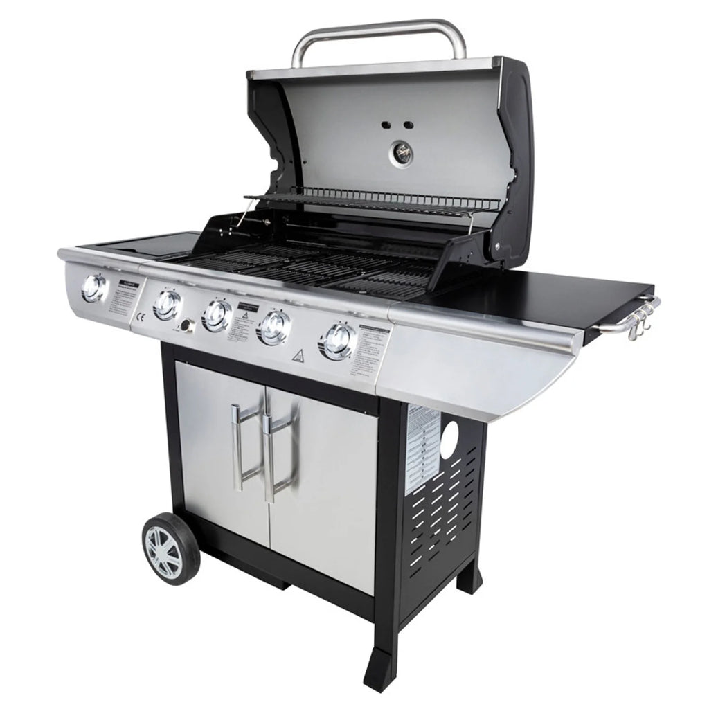 Barbecue au gaz BRISBANE - 4 br没leurs 14kW + rchaud Somagic -