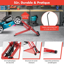 Load image into Gallery viewer, Cric de Levage pour Tondeuse à Gazon pour Tracteurs et Tondeuses à Gazon Autoportées à Rayon de Braquage Nul Capacité de 227 Kg -
