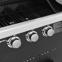 Load image into Gallery viewer, Barbecue duo au gaz VESUVIO - 3 brûleurs + plancha 3 brûleurs -