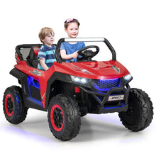 Load image into Gallery viewer, Voiture lectrique Enfant 12 V Tlcommande pour 3-8 Ans 2 Vitesses Ressort de Suspension Charge 59KG 118x74x71CM Noir/Rose/Rouge -