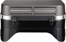 Load image into Gallery viewer, Attitude2go,Barbecue de Table  Faible fume,BBQ Portable, Couvercle,thermomtre,et Grille en Fonte,Alimentation : Cartouche de gaz CV 470 Plus,Gris