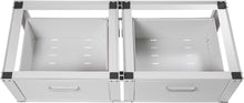 Load image into Gallery viewer, Vonia lave-linge surélevé - Support pour lave-linge avec tiroir intégré - Double - Blanc