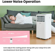 Load image into Gallery viewer, COMFEE' Climatiseur Mobile 9000 BTU/h 2,6kW, 3-EN-1 Refroidisseur Déshumidificateur Ventilateur, Fonction Follow me, Minuterie, Mode nuit, Pour salon et maison de 33㎡/88m³, MPPH-09CRN7, R290