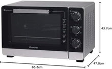 Load image into Gallery viewer, BRANDT - FC405MW - Mini four posable et compact 2100 W – Capacité 40L - Multifonction avec 5 modes de cuisson - Cuisson homogène - Double vitrage – Blanc