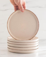 Load image into Gallery viewer, Ensemble Vaisselle en Grès 6 Personnes Rustique 24 pièces - Service de Table Rustique, Lavable au Lave-Vaisselle - Ensemble de Bols et Assiettes - Vaisselle de Table Pure Living en beige