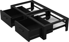 Load image into Gallery viewer, Vonia Rehausseur Double pour Lave-Linge et Sèche-Linge – Avec Tiroir – Support Machine à Laver Robuste – Noir