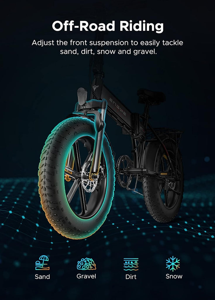 EP-2 Pro Vlo lectrique Pliable 20 脳 4.0 Fat Bike Electrique 7 Vitesses avec Batterie Amovible 48V 13Ah Autonomie 120km Tout-Terrain & VTT & Plage & Neige -