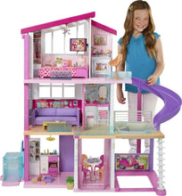 Load image into Gallery viewer, 2025 Casa delle bambole Barbie DreamHouse con oltre 70 accessori,ascensore funzionante,luci e suoni -