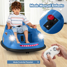 Load image into Gallery viewer, Auto-tamponneuse Electrique 12V pour Enfants Alimentée par Batterie Télécommande Lumières LED Musique pour les 2-5 Ans Rose/Rouge/Bleu -