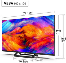 Load image into Gallery viewer, TuTu Téléviseurs 32 Pouces (80 cm) LED Central Pied TV HD Ready Triple Tuner (DVB-C / T2 / S2) HDMI x2 CI+ Lecteur multimédia USB 2.0 Mode hôtel Dolby Audio 2024