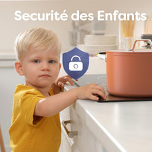 Load image into Gallery viewer, CIARRA Plaque à Induction 4 Feux 6000W - Commande Tactile - Plaque de Cuisson Encastrable - 9 Niveaux de Puissance- Minuteur - Verrouillage Enfant - CABBIH4-D