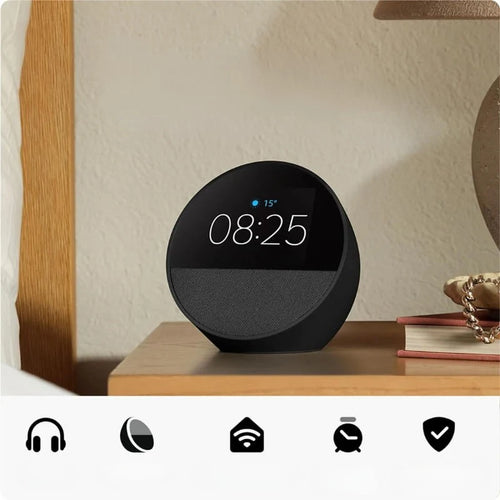 Echo Spot 2024 Noir Assistant vocal connect -