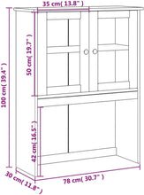 Load image into Gallery viewer, vidaXL Dessus de Commode Vigo Blanc 78x30x100 cm Bois Massif de pin, étagère supérieure de Commode, Dessus de Commode de Cuisine, Rangement de Cuisine