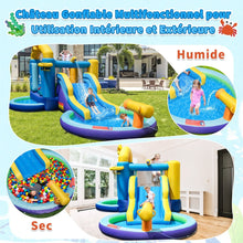 Load image into Gallery viewer, Ch芒teau Gonflable Ocan 6 en 1 avec Souffleur 680W Toboggan Aquatique &amp; 2 Piscines Maison de Rebond Gonflable Charge 90kg -