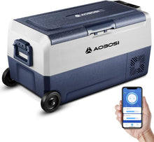 Load image into Gallery viewer, AAOBOSI Glaciere a Compression 36l, Glaciere Electrique Double Zone WiFi APP, 12 V/24 V et 100-240 V Frigo Camping, -20 ℃ à 20 ℃, pour Voiture, Camion, Bateau, Camping, Car, Caravanes,Voyageant,Maison