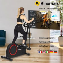 Load image into Gallery viewer, Care Fitness - Vélo Elliptique Motorisé CE-685-24 Niveaux de Difficulté - 24 Programmes - Compteur Écran LCD - Port USB - Porte Tablette - Compatible Application Kinomap