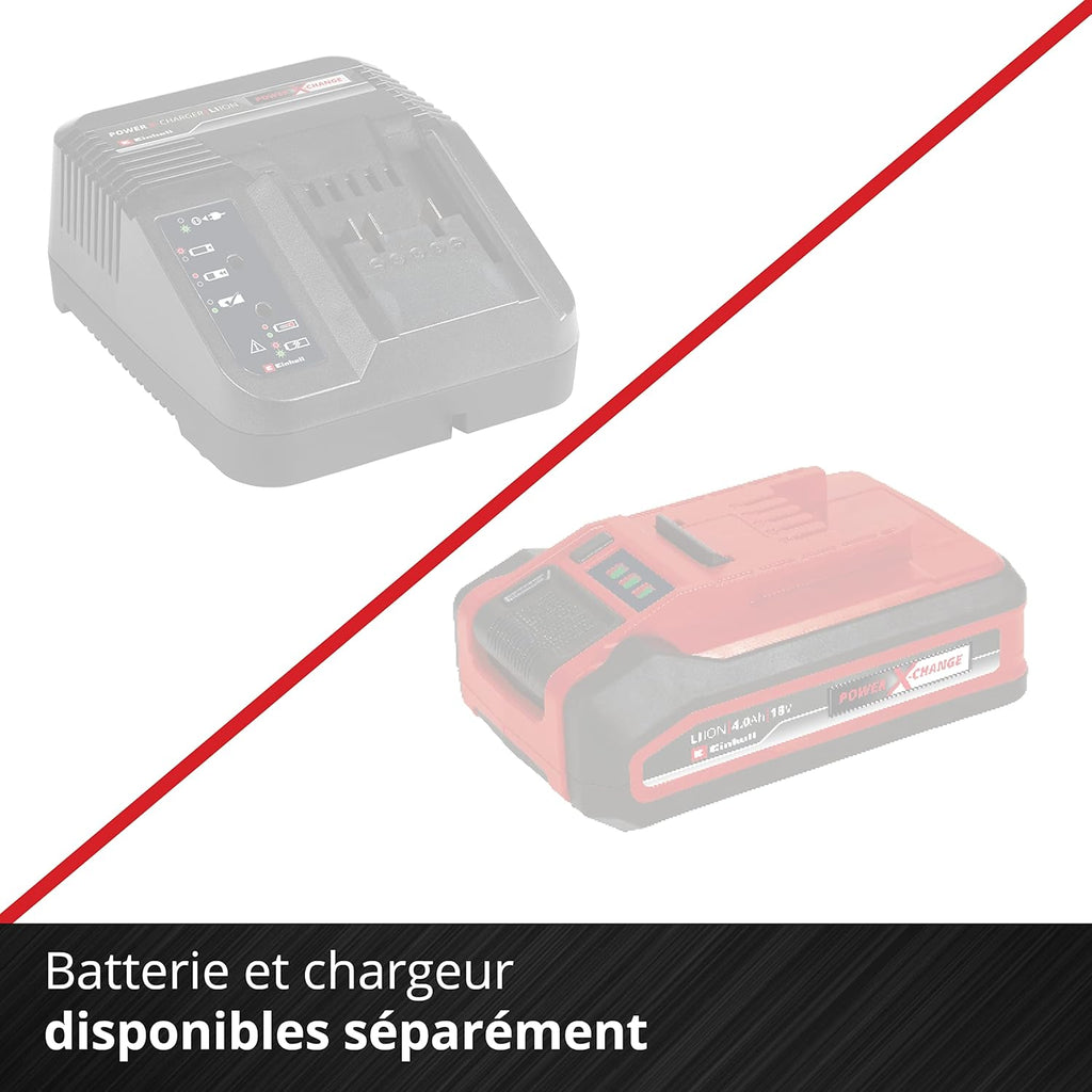 Einhell Glacière portable sans fil TE-COL 18/27 Li-Solo Power X-Change (18 V, 27 l, refroidit et maintient au chaud, mode hybride 12 V pour la voiture et 230 V sur secteur, avec poches, sans batterie)