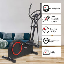 Load image into Gallery viewer, Care Fitness - Vélo Elliptique Motorisé CE-685-24 Niveaux de Difficulté - 24 Programmes - Compteur Écran LCD - Port USB - Porte Tablette - Compatible Application Kinomap