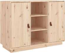 Load image into Gallery viewer, vidaXL Buffet, Armoire Latérale avec Compartiment, Placard avec Porte, Meuble de Rangement Salon Salle de Séjour, Moderne, Marron Bois Massif de Pin