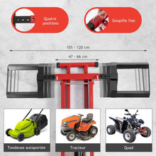 Load image into Gallery viewer, Cric de Levage pour Tondeuse  Gazon pour Tracteurs et Tondeuses  Gazon Autoportes  Rayon de Braquage Nul Capacit de 227 Kg -