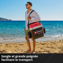 Load image into Gallery viewer, Einhell Glacière portable sans fil TE-COL 18/27 Li-Solo Power X-Change (18 V, 27 l, refroidit et maintient au chaud, mode hybride 12 V pour la voiture et 230 V sur secteur, avec poches, sans batterie)