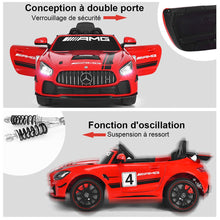 Load image into Gallery viewer, Voiture Sport Electrique 12 V pour Enfants Vitesse Max.: 5 km/h Télécommande 2.4G MP3 Effets Sonores Lumineux Rouge -
