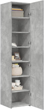 Load image into Gallery viewer, vidaXL Buffet Haut Gris béton 40x42,5x185 cm Bois d'ingénierie, Buffet, Armoire de Rangement, Panneau latéral, Armoire, Armoire latérale