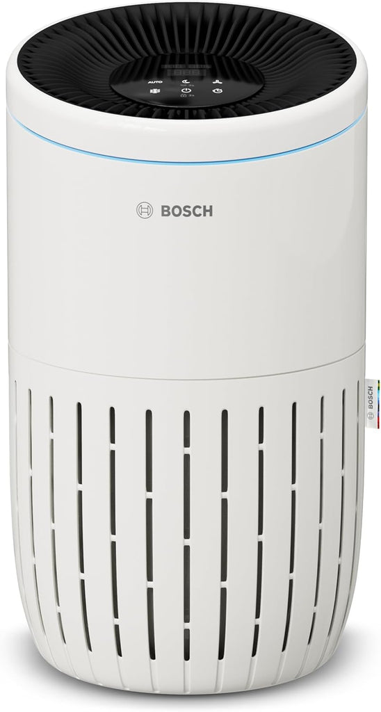 Bosch Air 4000 - Purificateur d'air - Pour les pièces jusqu'à 62,5 m² - Filtre efficacement plus de 99% des polluants - Un capteur intelligent, modes auto et silence (< 25 dB(A)) - CADR : 300 m³/h