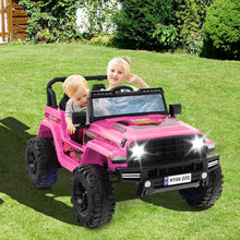 Load image into Gallery viewer, 24V Voiture lectrique 2 Places Enfants avec Tlcommande 2,4G Musique LED Dmarrage Lent 2 Vitesses Charge 35kg pour 3-8 Ans+ Rouge/Rose/Vert -
