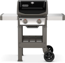 Load image into Gallery viewer, Spirit II E-210 GBS Barbecue  Gaz,2 Br没leurs,Surface de Cuisson 51 x 46 cm,Thermomtre de Couvercle,Table d'Appoint Rabattable (Gauche),4 Roues - Noir et Argent (44010153)