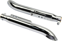 Load image into Gallery viewer, ZIAYI 1 Paire Tuyau De Silencieux D'échappement De Moto pour Harley pour Suzuki VL 125 800 1500 Intruder Bobber Chrome Conique Tourner Silencieux De Fer (Color : Chrome)
