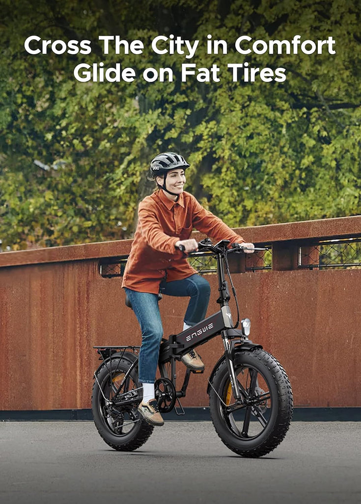 EP-2 Pro Vélo électrique Pliable 20 × 4.0 Fat Bike Electrique 7 Vitesses avec Batterie Amovible 48V 13Ah Autonomie 120km Tout-Terrain & VTT & Plage & Neige -