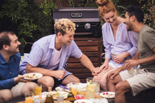 Load image into Gallery viewer, Attitude2go,Barbecue de Table à Faible fumée,BBQ Portable,à Couvercle,thermomètre,et Grille en Fonte,Alimentation : Cartouche de gaz CV 470 Plus,Gris