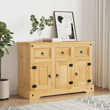 Load image into Gallery viewer, vidaXL Buffet Corona Marron 112x44x78 cm Bois Massif pin Mexicain, Meuble de Rangement, Meuble de Rangement de Cuisine, Meuble de Rangement de Salon
