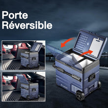 Load image into Gallery viewer, 115L Glaciere Electrique Double Zone,Glaciere a Compression WiFi APP,12 V/24 V et 100-240 V Frigo Camping,-20 鈩 20 鈩pour Voiture,Camion,Bateau,Camping,Car,Caravanes,Voyageant,Maison