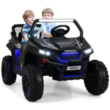 Load image into Gallery viewer, Voiture électrique Enfant 12 V Télécommande pour 3-8 Ans 2 Vitesses Ressort de Suspension Charge 59KG 118x74x71CM Noir/Rose/Rouge -