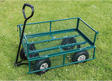 Load image into Gallery viewer, Draper Chariot de Jardin en Acier grillagé Vert,200kg