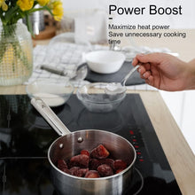 Load image into Gallery viewer, Covercook Plaque à Induction - Plaque de Cuisson à Induction Electrique -Encastrable 3 ou 4 foyers - Flexible Zone - 9 Niveaux de Puissance, Commande Tactile - Verrouillage d'enfant - 7000W, 220-240 V