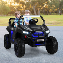 Load image into Gallery viewer, Voiture lectrique Enfant 12 V Tlcommande pour 3-8 Ans 2 Vitesses Ressort de Suspension Charge 59KG 118x74x71CM Noir/Rose/Rouge -