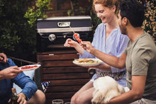 Load image into Gallery viewer, Attitude2go,Barbecue de Table à Faible fumée,BBQ Portable,à Couvercle,thermomètre,et Grille en Fonte,Alimentation : Cartouche de gaz CV 470 Plus,Gris