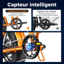 Load image into Gallery viewer, ENGWE Vélo Électrique Pliable, Batterie 48V 13Ah Amovible, Autonomie de 50-120 km，20'' ×4.0'' Fat Tire 7-Speed E-Bike for Any Terrain