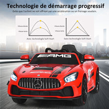 Load image into Gallery viewer, Voiture Sport Electrique 12 V pour Enfants Vitesse Max.: 5 km/h Télécommande 2.4G MP3 Effets Sonores Lumineux Rouge -