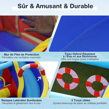 Load image into Gallery viewer, Ch芒teau Gonflable Style Bateau avec Toboggan Incurv Zone de Saut Mur d'Escalade Gonfleur non Inclus -